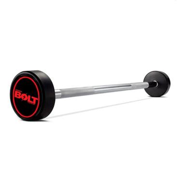 Imagem de Barra Montada Reta Pu Lightning Bolt 15kg para Musculação em Aço Cromado com Revestimento Pu Kikos