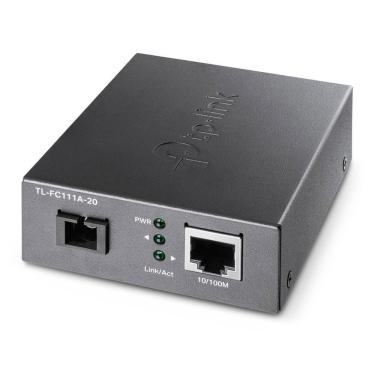 Imagem de Conversor de Mídia 100M TL-FC111A-20 RJ-45 para Fibra Óptica SC WDM Monomodo Até 20 Km TP-Link