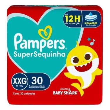 Imagem de Fralda Pampers Supersequinha Tamanho XXG 30 Unidades