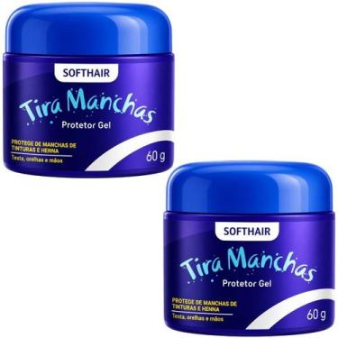Imagem de Kit 2 Tira Manchas Protetor Gel Softhair Tintura Henna Testa Orelhas M