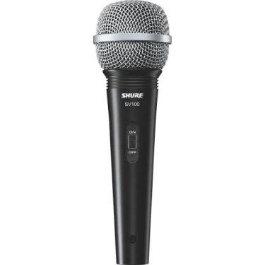 Imagem de Microfone Shure SV100 c/ Cabo XLR/P10, SV100, UNICA, Bastão, U, Dinâmi