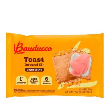 Imagem de Biscoito Toast Integral 55% Multicereais Bauducco  128g