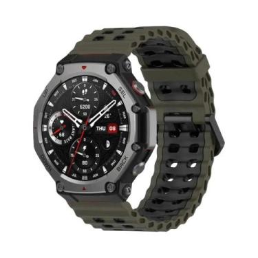 Imagem de Pulseira De Silicone Colorida E Respirável Para Huami Amazfit T-Rex 3 