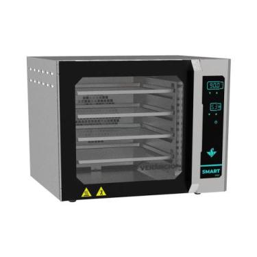 Imagem de Forno Turbo Convector Smart Pro Digital 4 Esteiras Inox Turquesa FCSP4