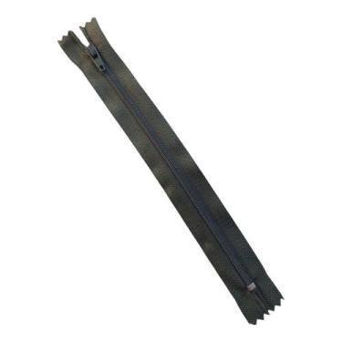 Imagem de Kit 20 Zíper Nylon 18cm Artesanato Costura Aviamento Cor:Verde Militar