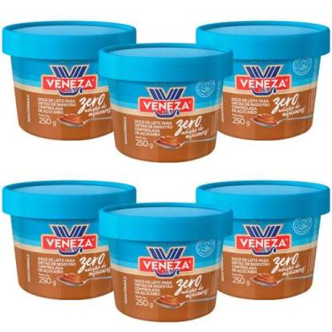 Imagem de Kit Doce De Leite Veneza Zero Adição de Açúcares 250g Baixa Caloria Se