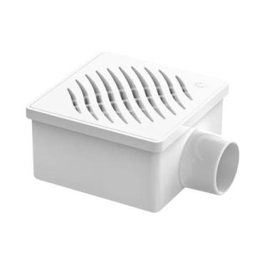 Imagem de Ralo Quad Montado Tigre Grelha Br 100x53x40 Branco
