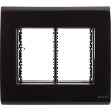 Imagem de Placa Espelho 4x4 6 Modulo Liz Tramontina 571060/078 Grafite