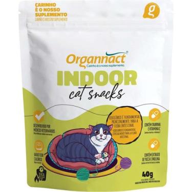Imagem de Suplemento Organnact Indoor Cat Snacks - 40g
