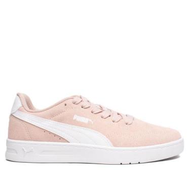 Imagem de Tênis Feminino Puma Court Lally Suede Rosa Claro, Rosa claro, 37
