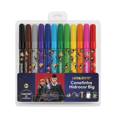 Imagem de Canetinha Hidrocor Big Harry Potter 12 Cores Leo&Leo Leonora - 10797