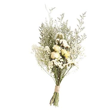 Imagem de NC Fragrância de flores secas para decoração de casa, casamento, festa, fotografia e arranjos de flores Presentes para família de amigos - Branco