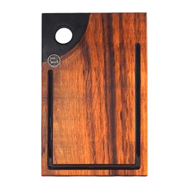 Imagem de Tábua de Corte em Madeira Muiracatiara com Caneleta Resinada