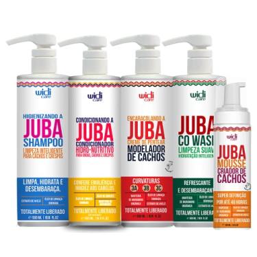 Imagem de Kit Juba Widi Shampoo Condicionador Co Wash Mousse Encaracolando