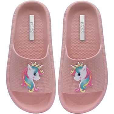 Imagem de Chinelo Unicórnio Infantil Menina Sandália Moda Nuvem 12.53 (31/32, Rosa)