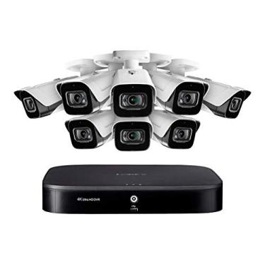 Imagem de Lorex MPX 4KMPX88 Ultra 8 Sistema de Segurança Canal com DV9082 e 8 4K câmeras da bala LBV8721 Áudio ao ar livre de metal HD