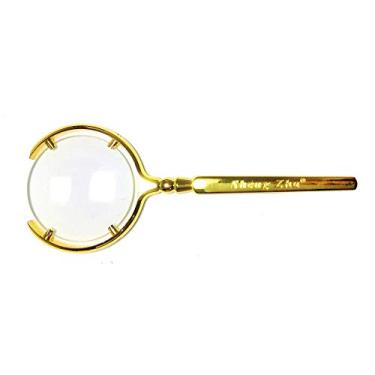 Imagem de Lupa metálica dourada 6x 80mm