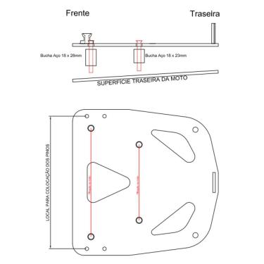 Imagem de Base para Fixação Do Baú Traseiro Givi - Honda Africa Twin/TE