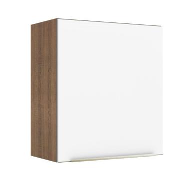Imagem de Armário Aéreo Madesa Lux 60 cm 1 Porta - Rustic/Branco Veludo