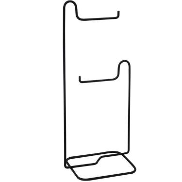 Imagem de Papeleira de Chão Preto Fosco para Banheiro Porta Rolo de Papel Higiênico Lyon Schmitt