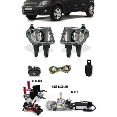 Imagem de Kit Farol de Milha Neblina Gm Celta e Prisma 2006 2007 2008 2009 2010 2011 + Kit Xenon 6000K / 8000K ou Kit Lâmpada Super LED 6000K 