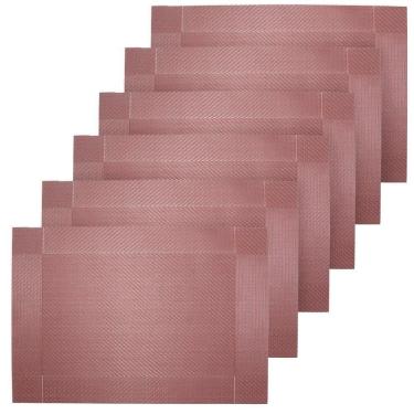 Imagem de Conjunto 6 Peças Jogo Americano Sousplat Shine Rose Gold