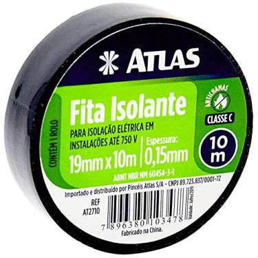 Imagem de Atlas - Fita Isolante Tipo C de 19mm x 10 Metros para Instalações Elétricas em até 750V
