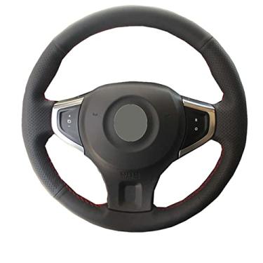 Imagem de MIVLA Capa de volante costurada à mão de couro, para Renault Koleos 2008-2016 Renault Samsung QM5 2007-2014 Acessórios do carro