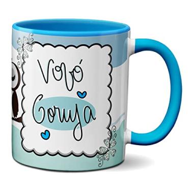 Imagem de Caneca Dia Dos Avós Corujinhas Vovó Coruja Fofa (Azul)
