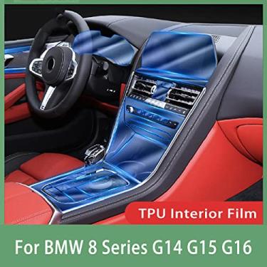 Imagem de GZGZ Carro interior center console TPU Protective Film,para BMW Série 8 G14 G15 G16 2019-20