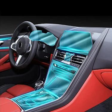 Imagem de RUSWEST Carro interior center console tpu protective film, para BMW Série 8 18-21 G14 G15 G16