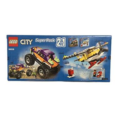 Imagem de LEGO CITY 66636 Super Pack 2-in-1 Monster Truck and Mail Plane 129-Pieces