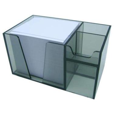 Imagem de Organizador de mesa c/papel branco cor fume 954.1
