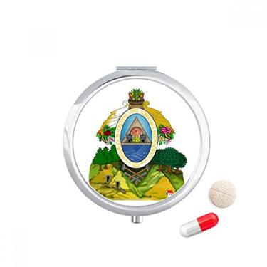 Imagem de Porta-comprimidos com emblema nacional da América do Norte de Honduras, caixa de armazenamento de medicamentos
