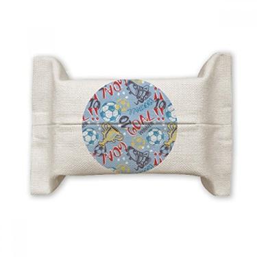 Imagem de Goal Football Sports Vencedor da capa de papel para lenços faciais, saco de linho de algodão