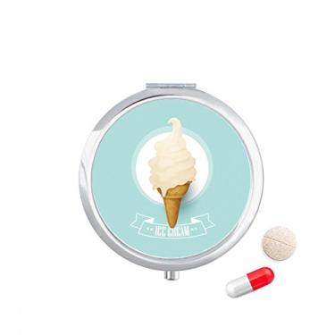 Imagem de Estojo de comprimidos de sorvete para picolés e casquinhas de sorvete com bolso para remédios