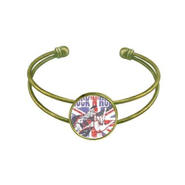 Imagem de Bracelete retrô com bandeira do Reino Unido da Inglaterra e da Inglaterra