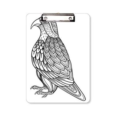 Imagem de Pintura de pássaro Flying Line longa prancheta pasta bloco de escrita placa de suporte A4