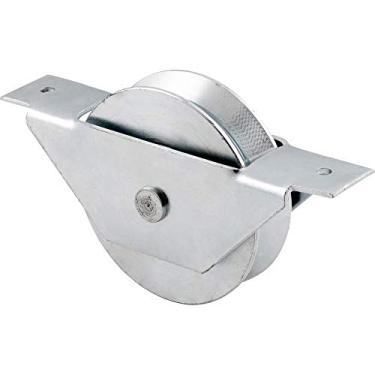 Imagem de Roldana Para Portão, Tipo V, Aço Zincado, Caixa Aberta, Com Rebite Vonder 3"