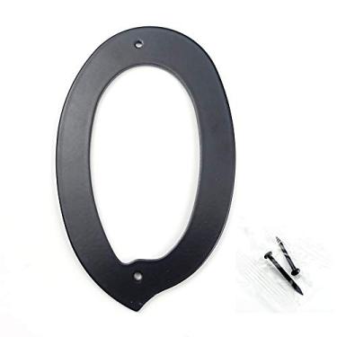 Imagem de Número de placa de casa flutuante 3D, 10 cm, porta moderna, endereço de casa, número de caixa de correio para placa digital ao ar livre, 0-9, preta