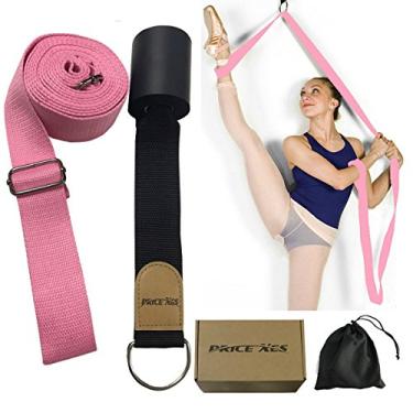 Imagem de (Rosa) - Preco Xes Leg Stretcher, Door Flexibility & Stretching Leg Strap - Otimo para Ginastica de Danca de Danca de Alegria de Bale ou Qualquer Equipamento de Alongamento da Porta da Maca de Perna Esporte