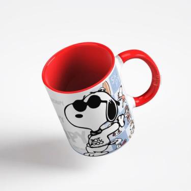 Imagem de Caneca Snoopy Coleção De Cerâmica Coloridas Decoração Cozinha *Rdc/Sno
