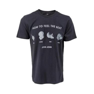 Imagem de Camiseta John John Masculina Regular How To Feel The Beat Preta-Masculino