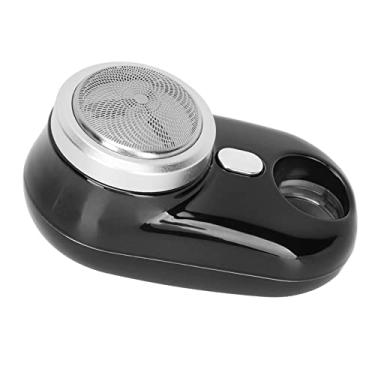 Imagem de Aparador elétrico de barba, mini aparador de barba portátil de 3 W para casa (preto)