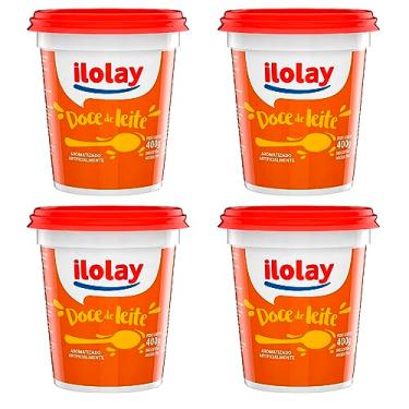 Imagem de 4 Pote De Doce De Leite Argentino Ilolay 400g Original