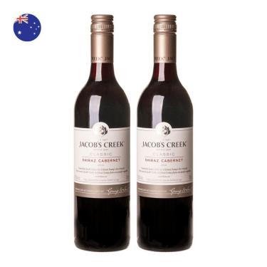Imagem de Kit 2 Vinhos Jacob`s Creek Shiraz Cabernet Tinto Austrália 750ml