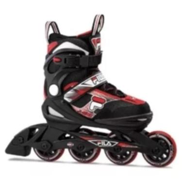 Imagem de Patins Fila Ajustável J-one Black/Red 30 à 34 