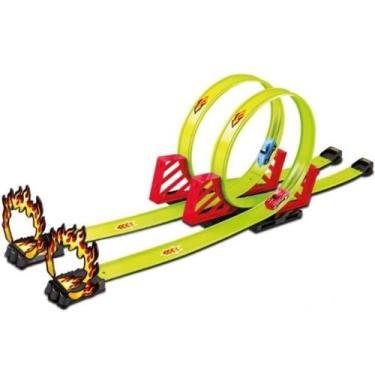 Pista de carrinhos infantil speedster helicóptero double park polibrinq  PK002 em Promoção na Americanas