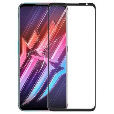 Imagem de YUNCHAO Acessórios telefônicos Lente de vidro externo da tela frontal com OCA opticamente claro adesivo para Zte Nubia Red Magic 6 Pro Substituição do telefone celular