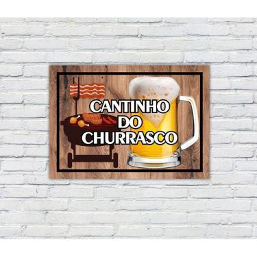 Imagem de Placa Decorativa MDF Cantinho do Churrasco 41
